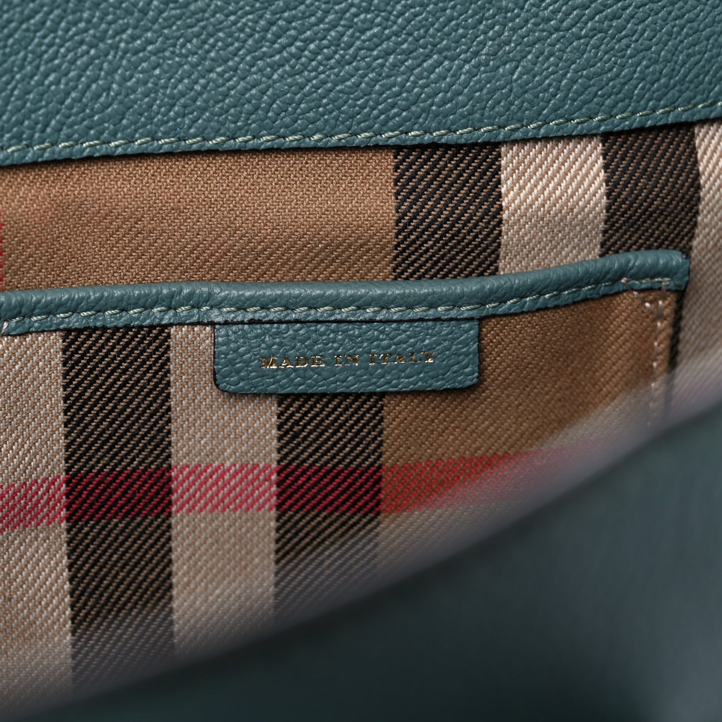 Soft Grain Calfskin Medium Buckle Tote Celadon Blue
