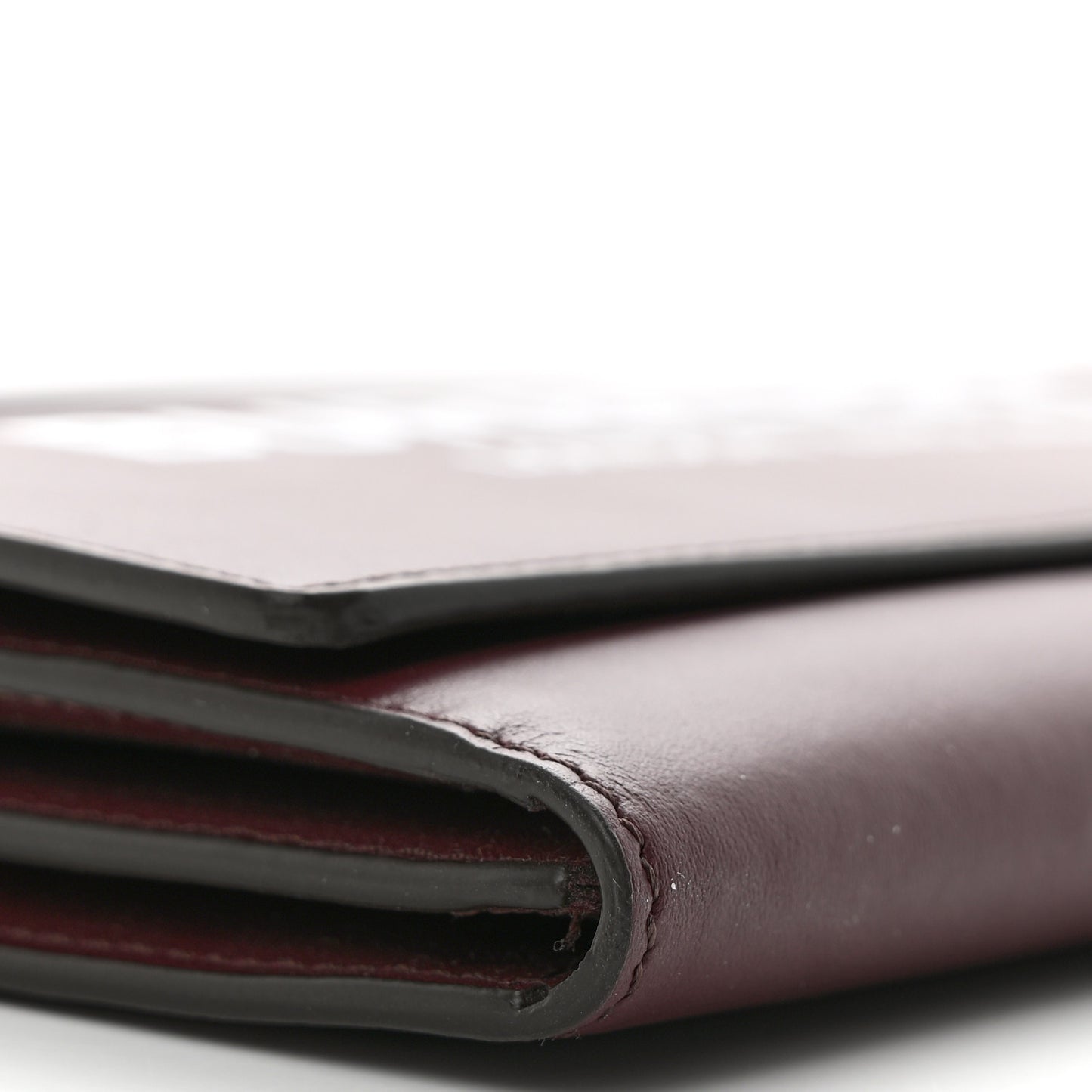 Calfskin Logo Hazelmere Wallet With Detachable Strap Deep Maroon