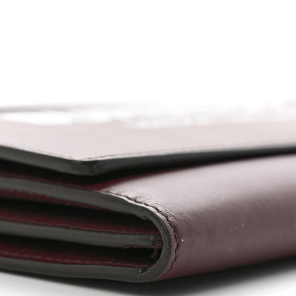 Burberry Calfskin Logo Hazelmere Wallet With Detachable Strap Deep Maroon 9 of 10