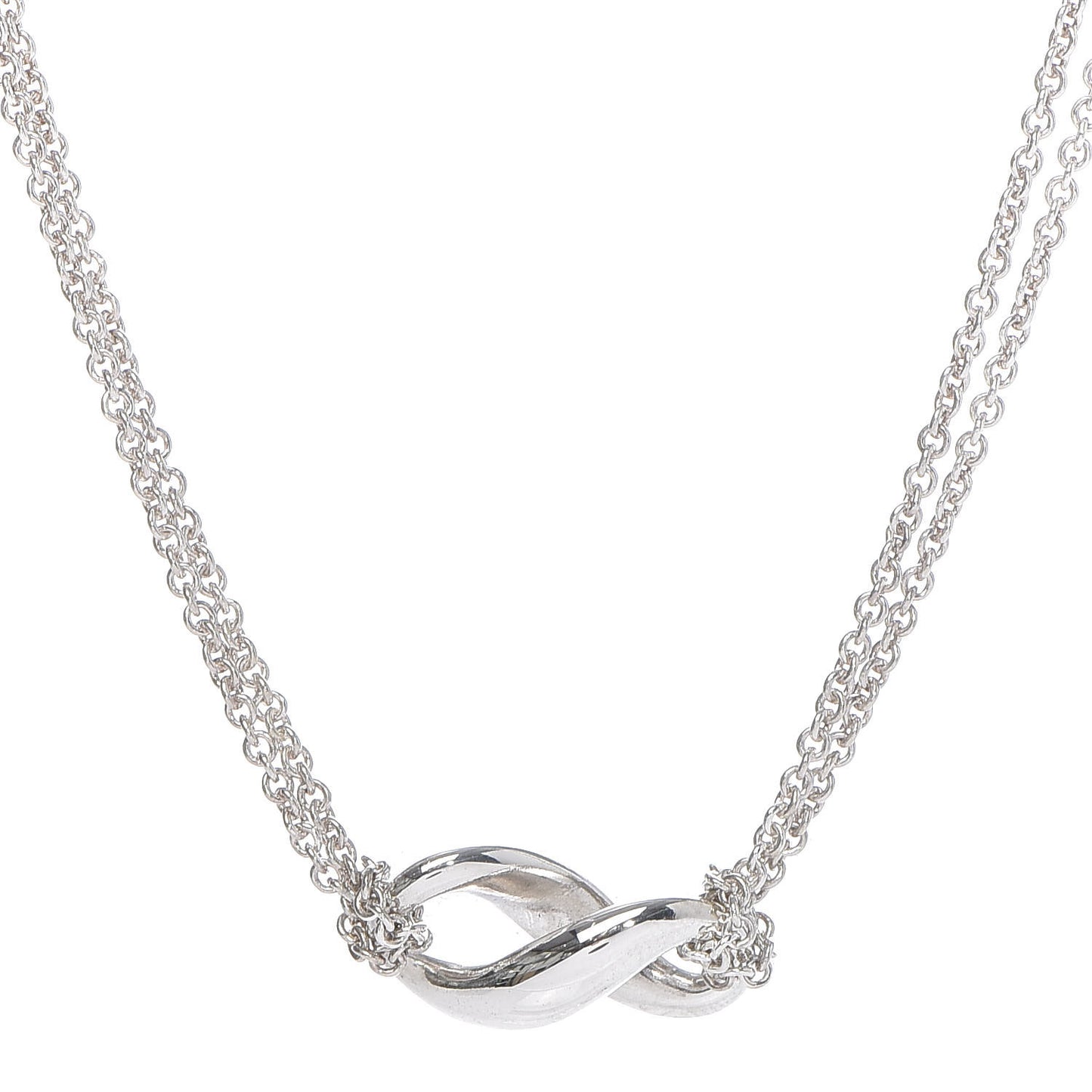 Sterling Silver Figure 8 Pendant Necklace