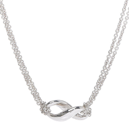 Tiffany Sterling Silver Figure 8 Pendant Necklace 4 of 6