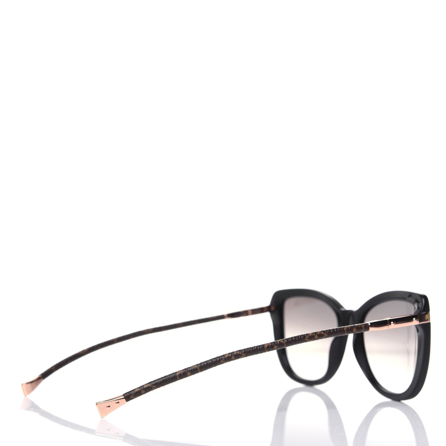 Louis Vuitton Monogram Acetate Charlotte Sunglasses Z0781E Black 4 of 8