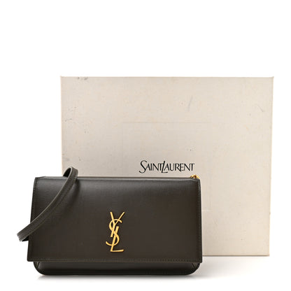 Saint Laurent Smooth Calfskin Monogram Phone Holder Crossbody Light Musk 11 of 11