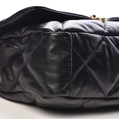 Chanel Goatskin Quilted Maxi 19 Flap Black 8 of 11