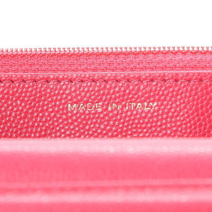 Chanel Caviar Camellia Embossed Wallet On Chain WOC Fuschia 7 of 8