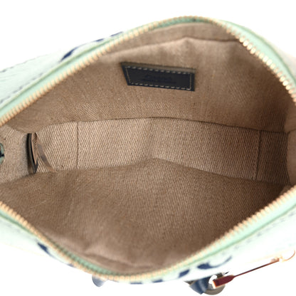 Chloe Linen Woody Belt Bag Green Blue 5 of 9