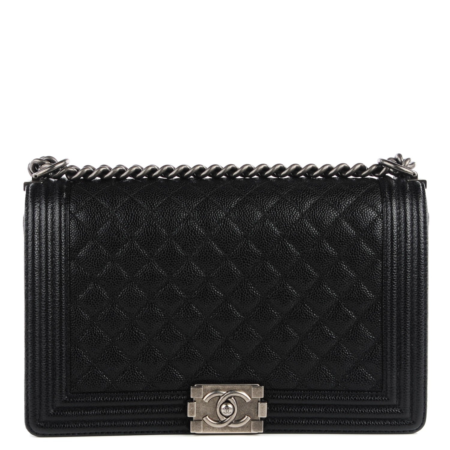 Chanel Caviar Quilted New Medium Boy Flap Black 1 of 9