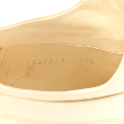 Chanel Lambskin Patent Calfskin CC Sneakers 37.5 White Black 8 of 9