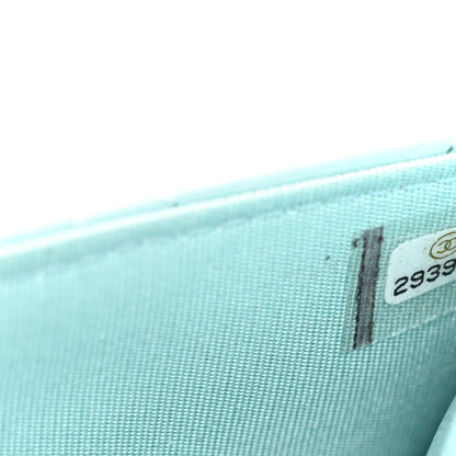 Chanel Lambskin Quilted Trendy CC Wallet On Chain WOC Light Blue 8 of 12