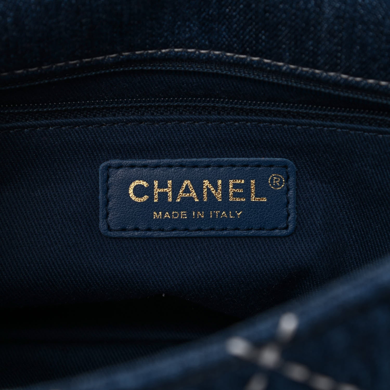 Chanel Denim Quilted Medium Denim Trip Single Flap Blue 6 of 9