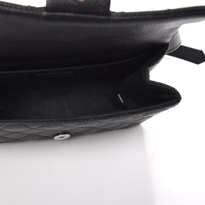 Chanel Grained Calfskin Quilted 2.55 Reissue Flap Belt Bag Clutch Black 5 of 9