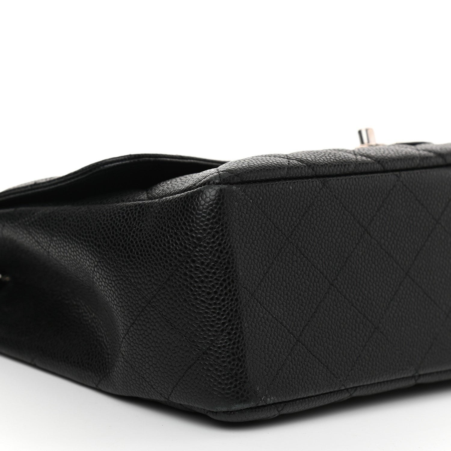 Chanel Caviar Quilted Jumbo Single Flap Black 9 of 11