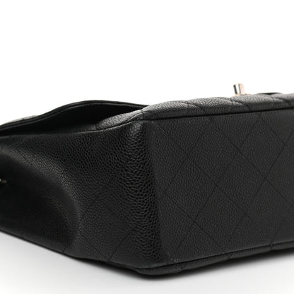 Chanel Caviar Quilted Jumbo Single Flap Black 9 of 11