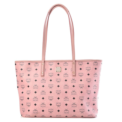 MCM Visetos Medium Anya Shopper Tote Light Pink 1 of 10