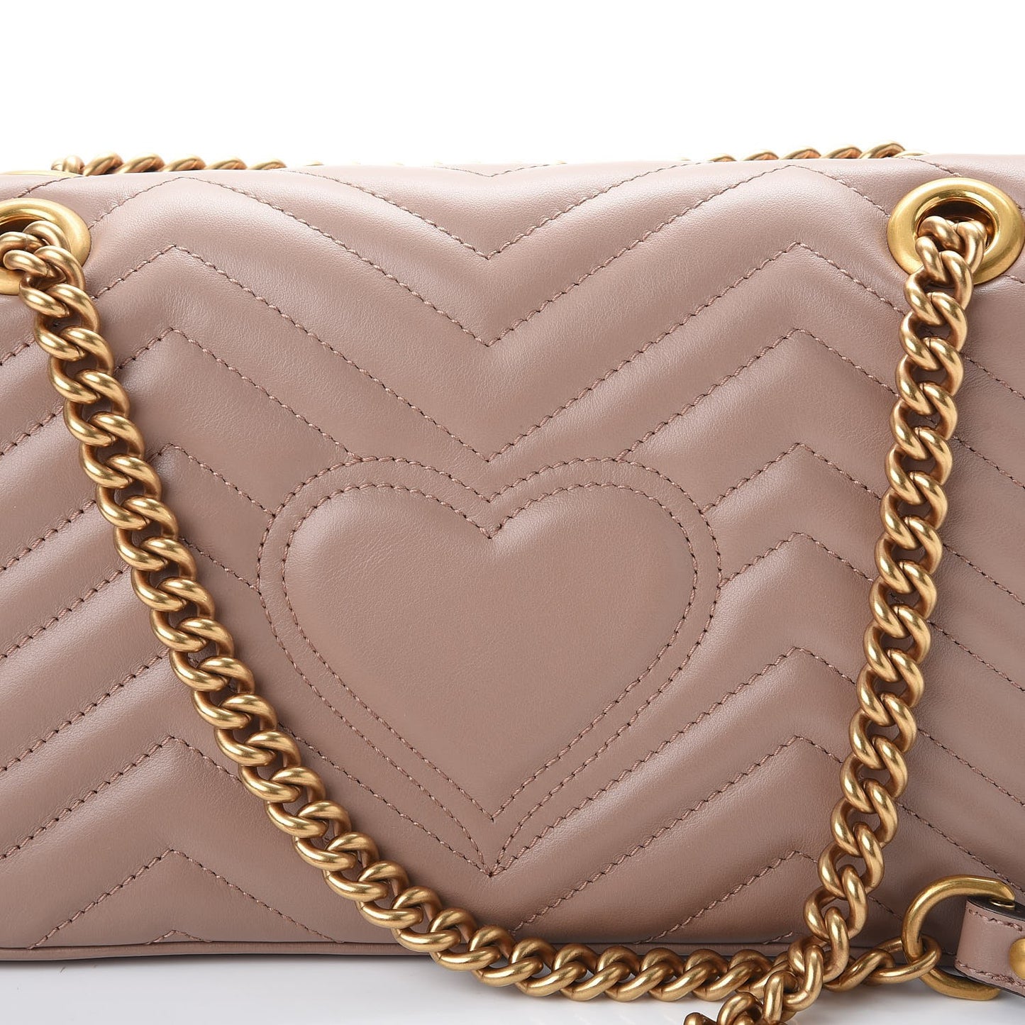 Calfskin Matelasse Small GG Marmont Shoulder Bag Porcelain Rose