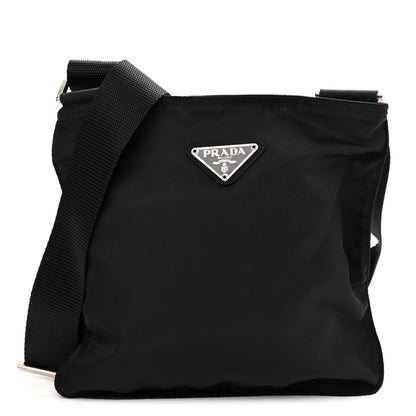 Prada Tessuto Nylon Messenger Bag Black 1 of 9