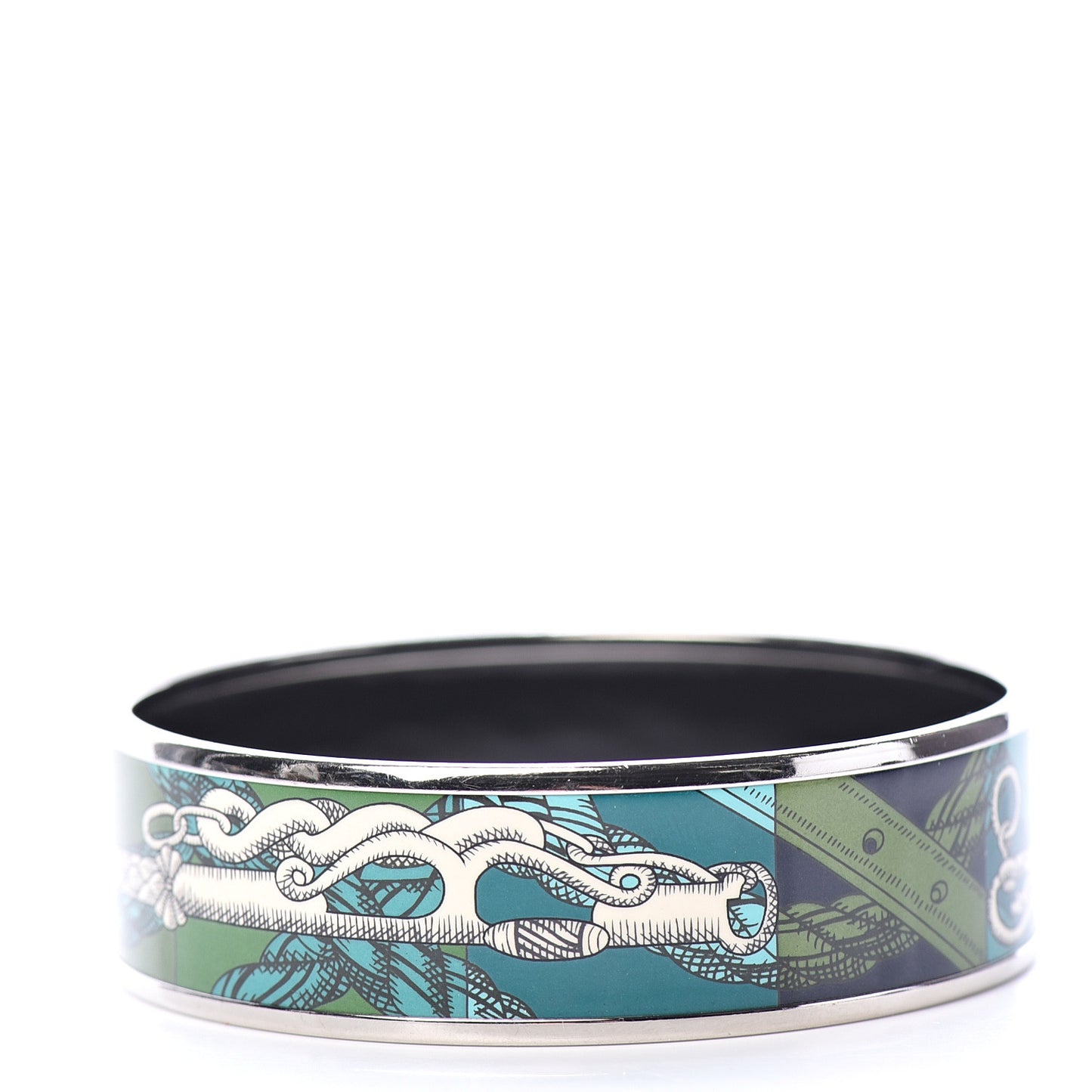 Enamel Printed Della Cavalleria Wide Bracelet 70 Foret