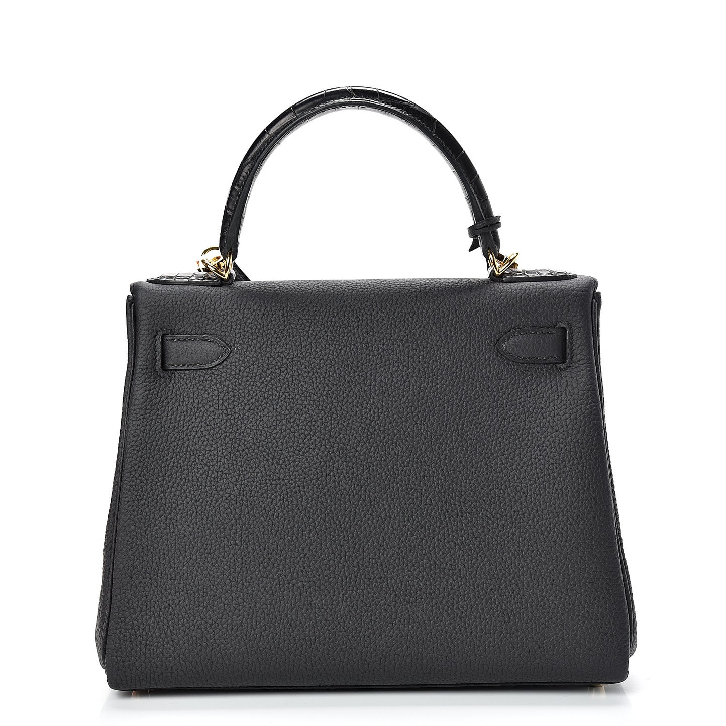 Togo Matte Alligator Kelly Retourne Touch 28 Black