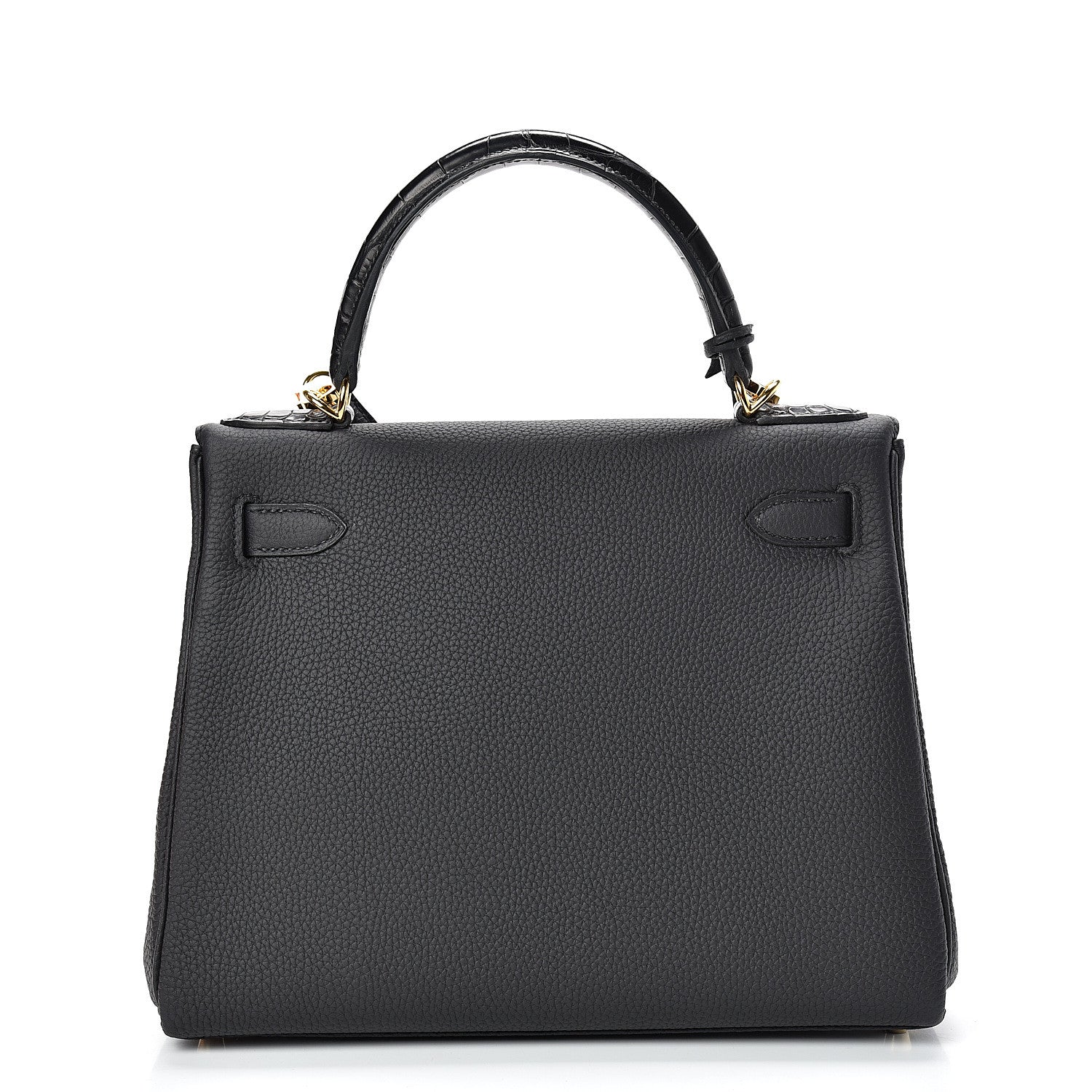Hermes Togo Matte Alligator Kelly Retourne Touch 28 Black 3 of 39