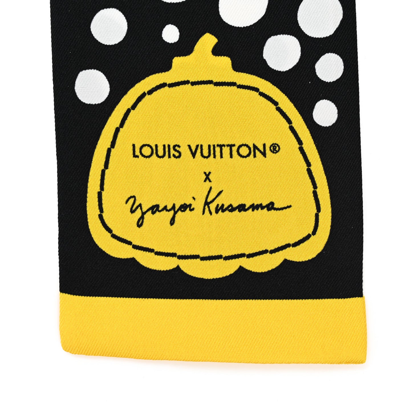 LV x YK Infinity Dots Bandeau Black Yellow White