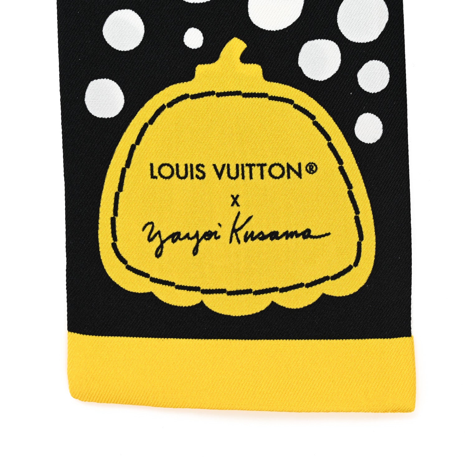 Louis Vuitton LV x YK Infinity Dots Bandeau Black Yellow White 2 of 3
