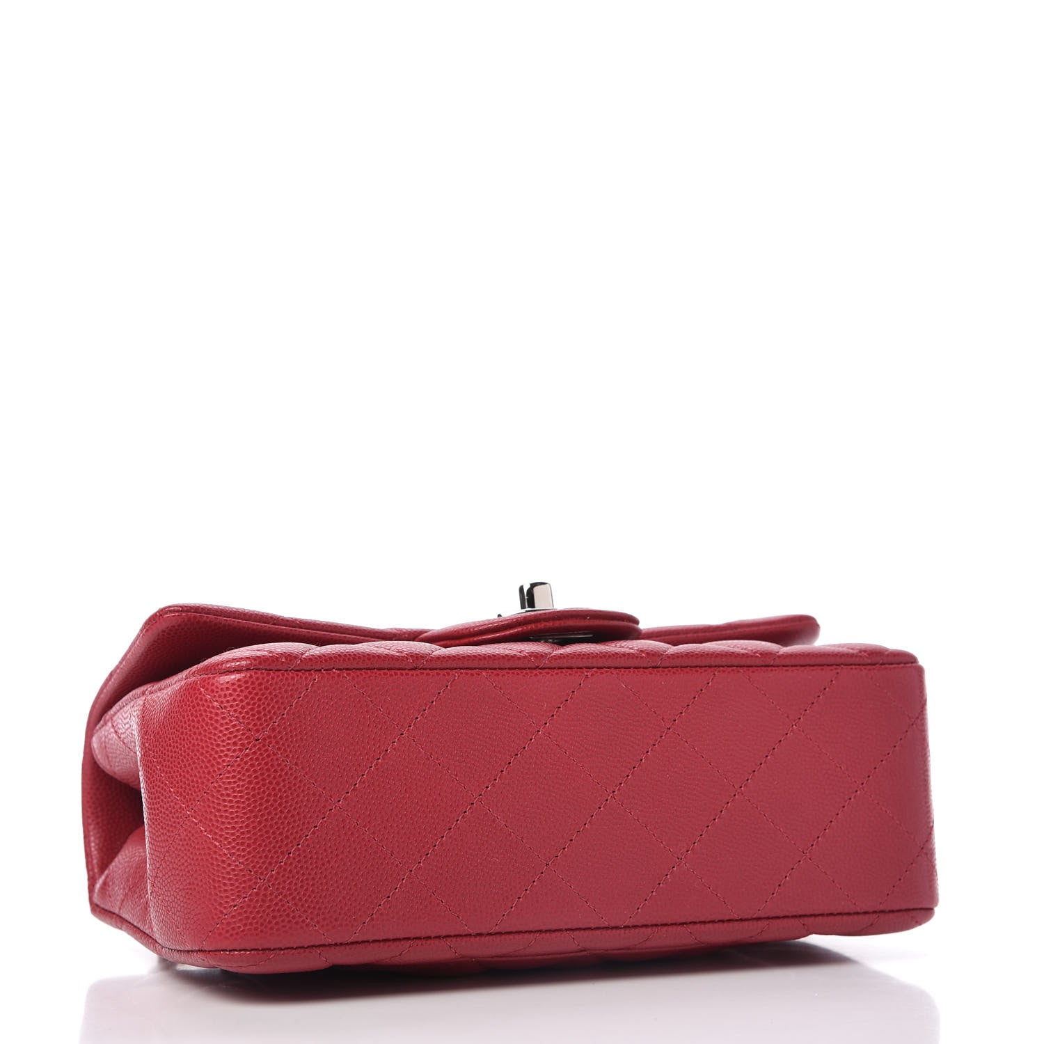 Chanel Caviar Quilted Mini Rectangular Flap Dark Pink 4 of 11