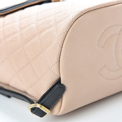 Chanel Caviar Quilted Filigree Backpack Beige Black 10 of 12