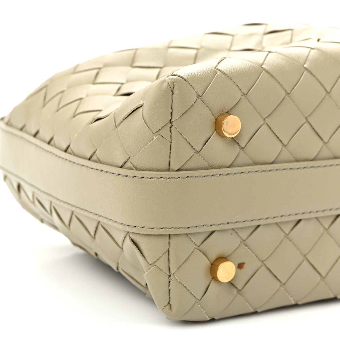 Calfskin Nappa Intrecciato Mini Wallace Travertine Travertine