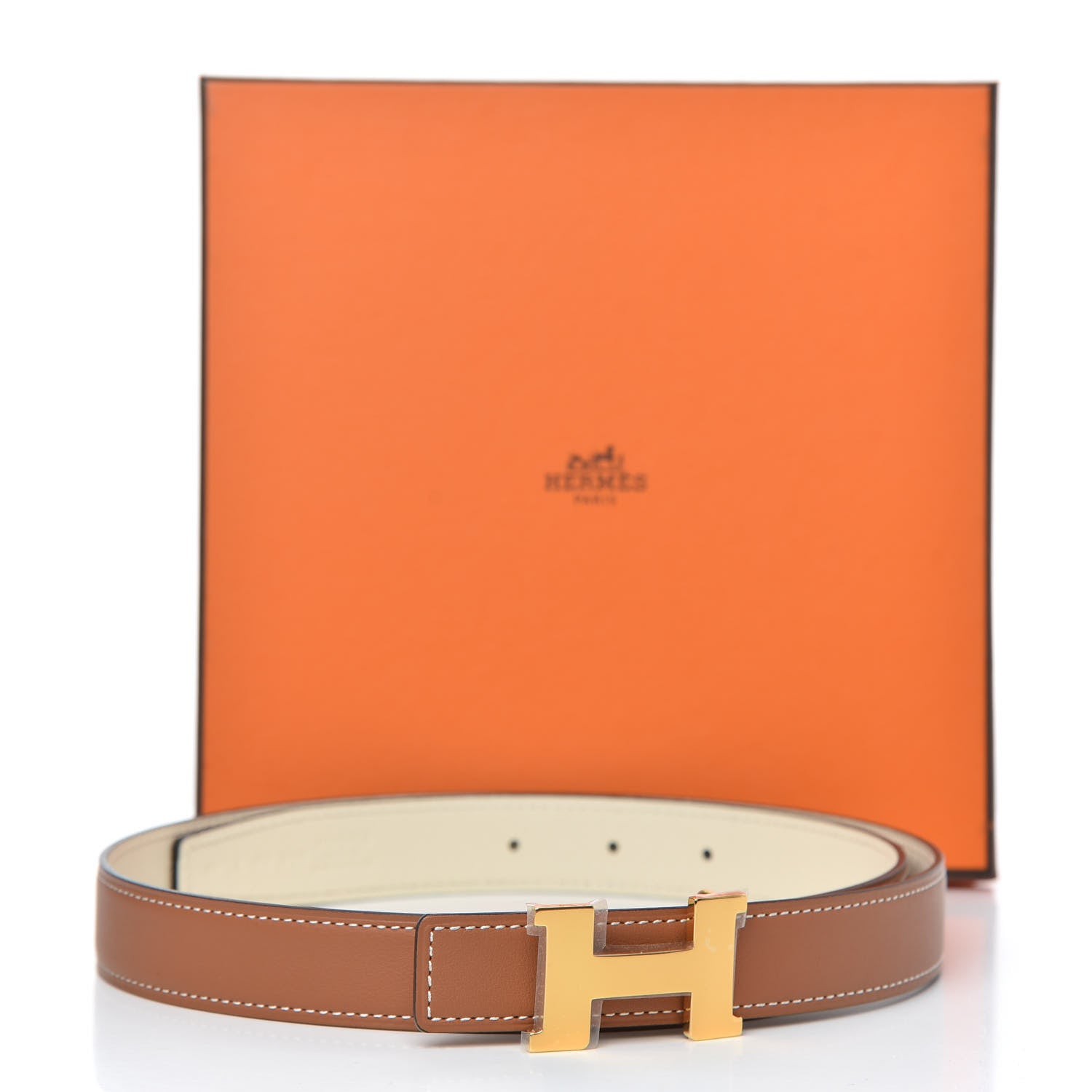 Hermes Swift Epsom 24mm Mini Constance H Belt 80 Gold Nata 5 of 5