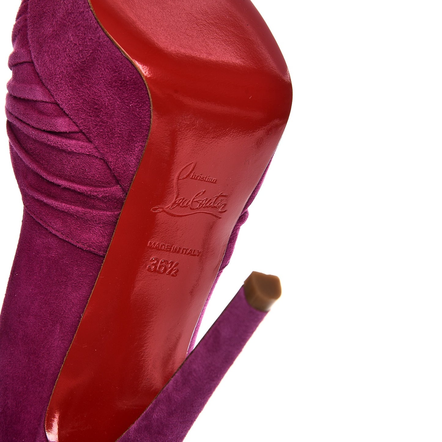 Suede Greissimo 140 Pumps 36.5 Framboise
