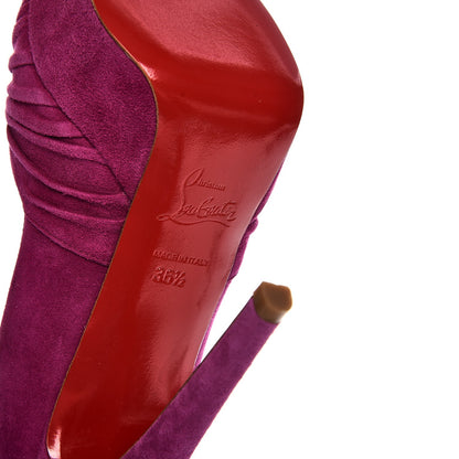 Christian Louboutin Suede Greissimo 140 Pumps 36.5 Framboise 7 of 8