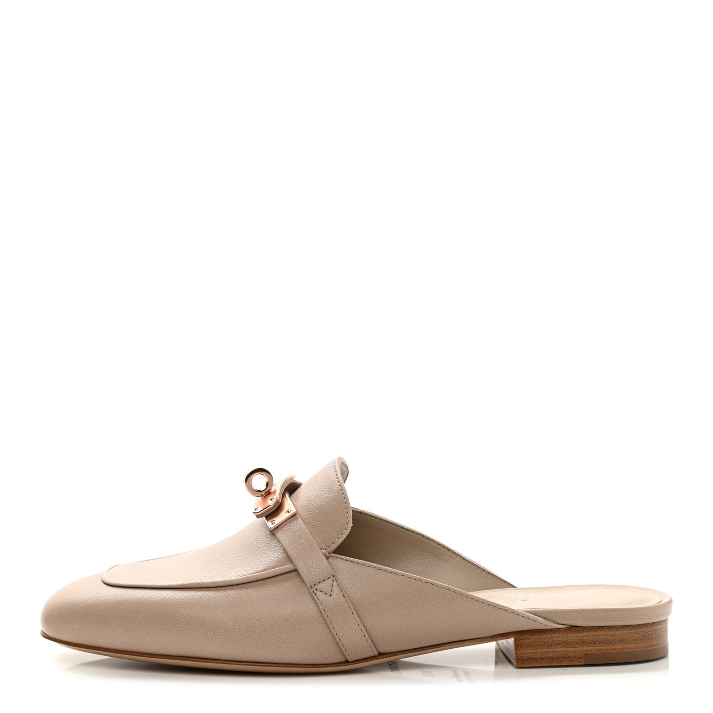 Calfskin Oz Mules 36.5 Blanc Gomme