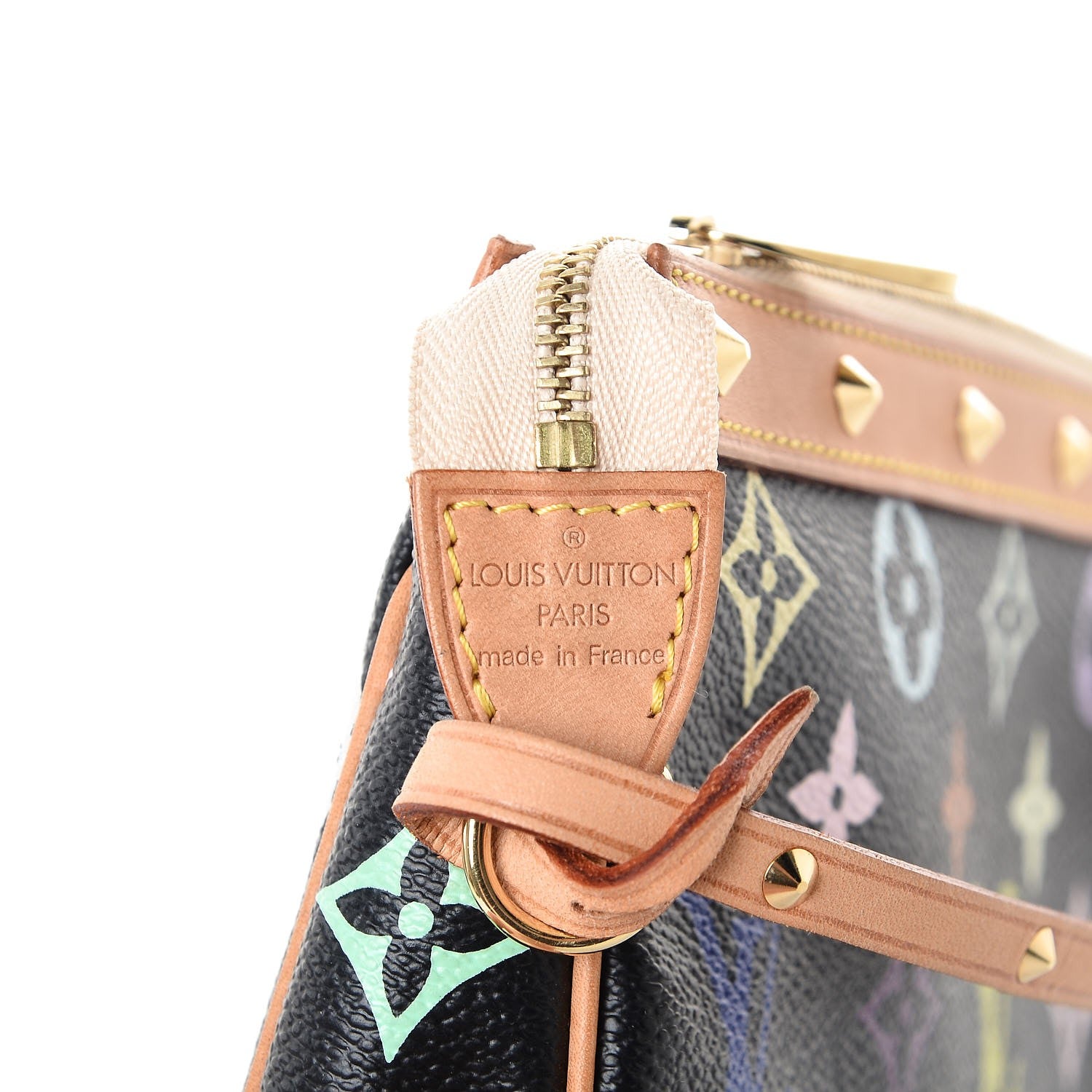 Louis Vuitton Monogram Multicolor Pochette Accessories Black 6 of 8