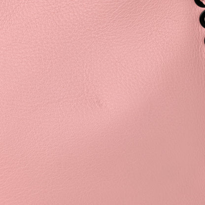 Fendi Vitello Seta Lace Up Medium Peekaboo Iconic Satchel Bubblegum 14 of 17
