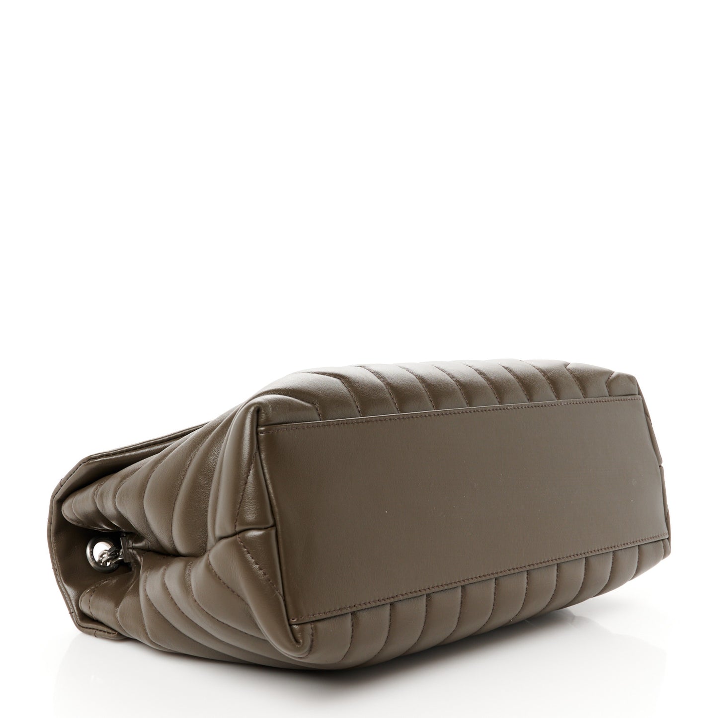 Calfskin Y Quilted Monogram Medium Loulou Chain Satchel Faggio