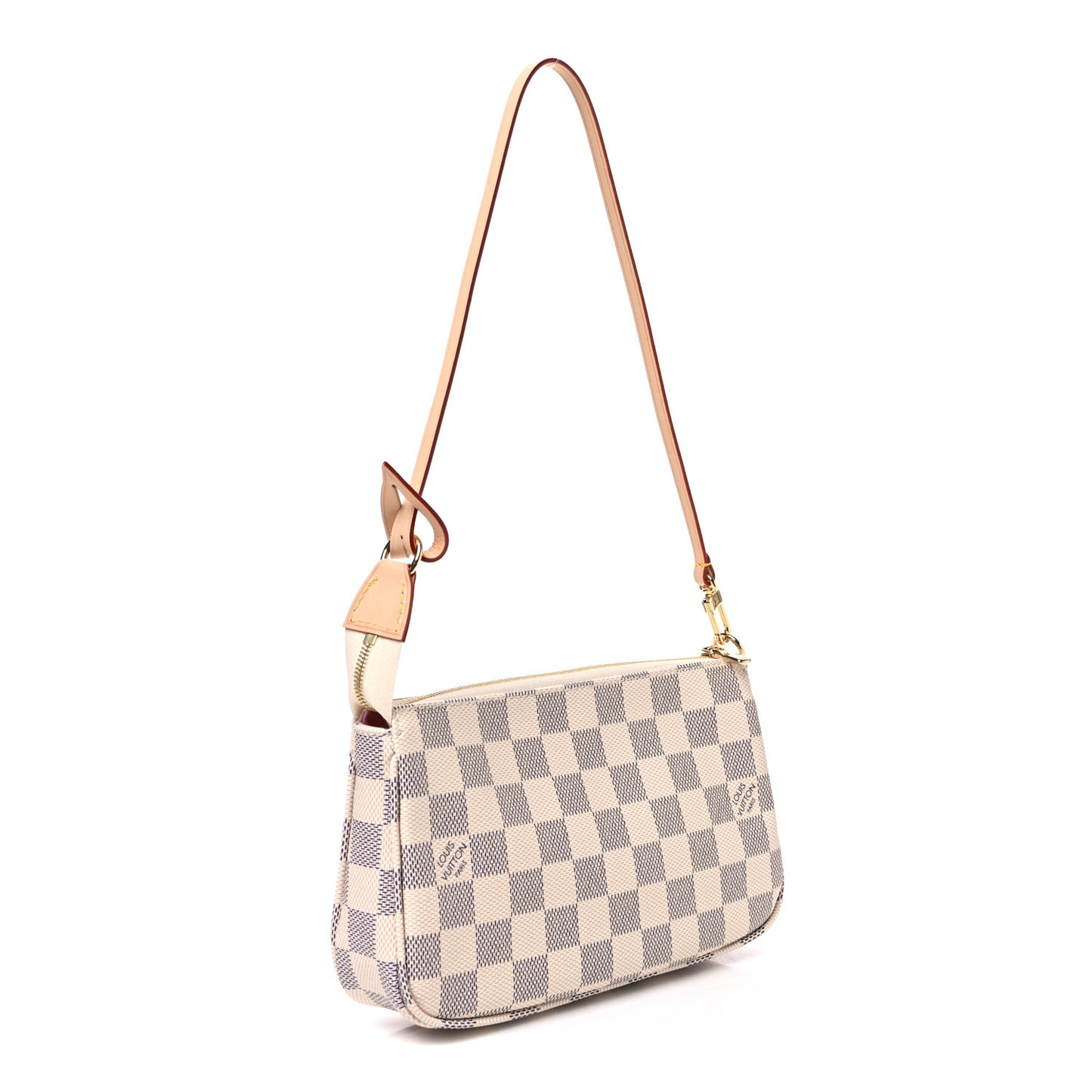 Damier Azur Pochette Accessories NM Rose Ballerine