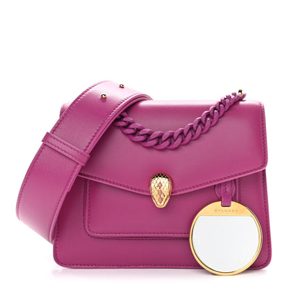 Bulgari Calfskin Serpenti Forever Crossbody Bag Plum 1 of 9