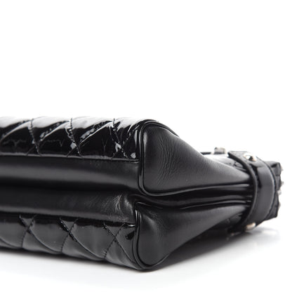 Chanel Patent Quilted Just Mademoiselle Bowling Bag Black 7 of 11