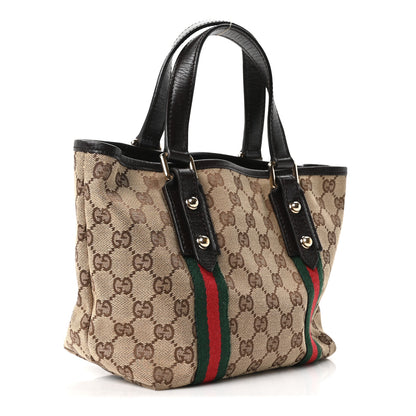 Gucci Monogram Small Jolicoeur Tote Dark Brown 3 of 10