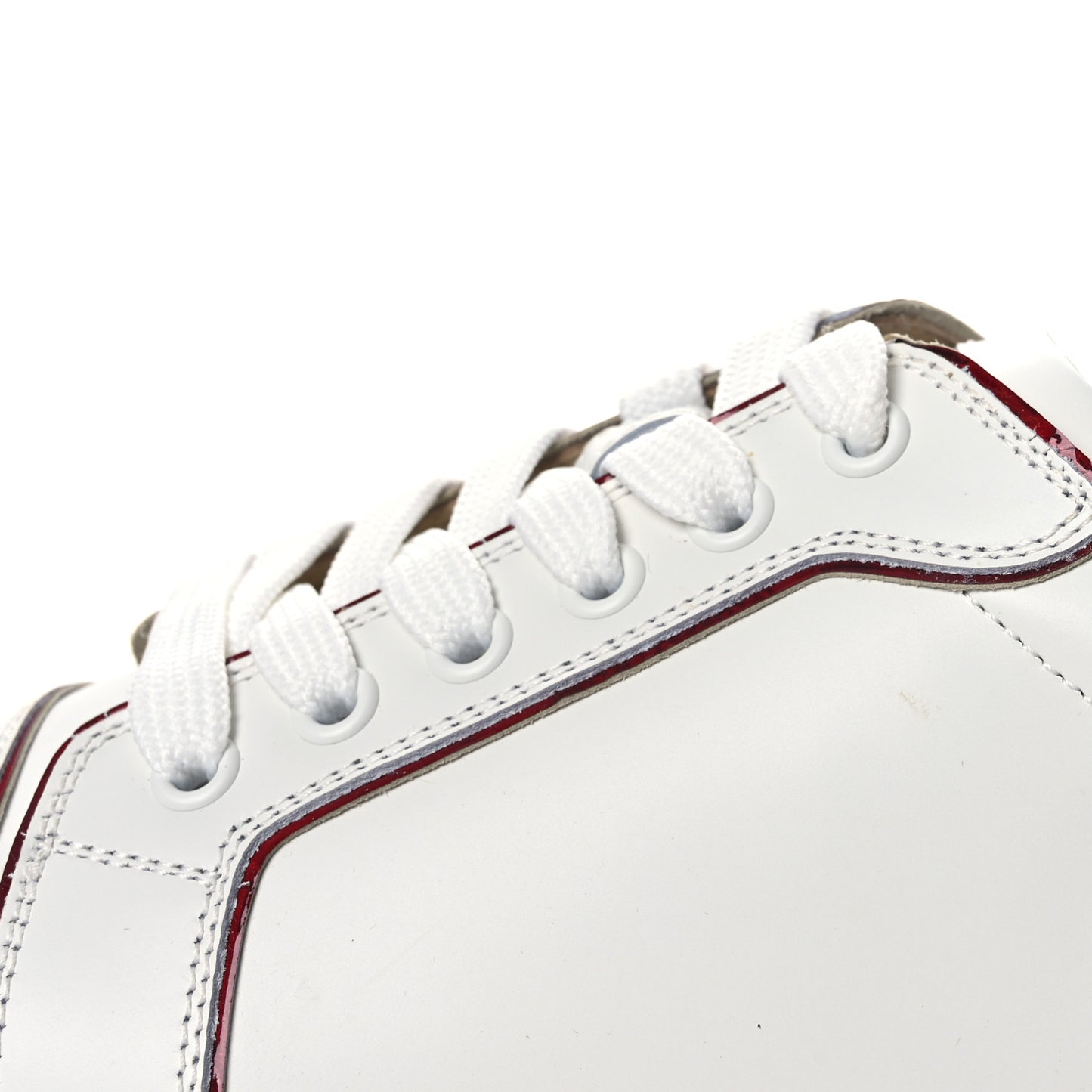 Patent Calfskin Womens Fun Vieira Flat Sneakers 40 White Loubi