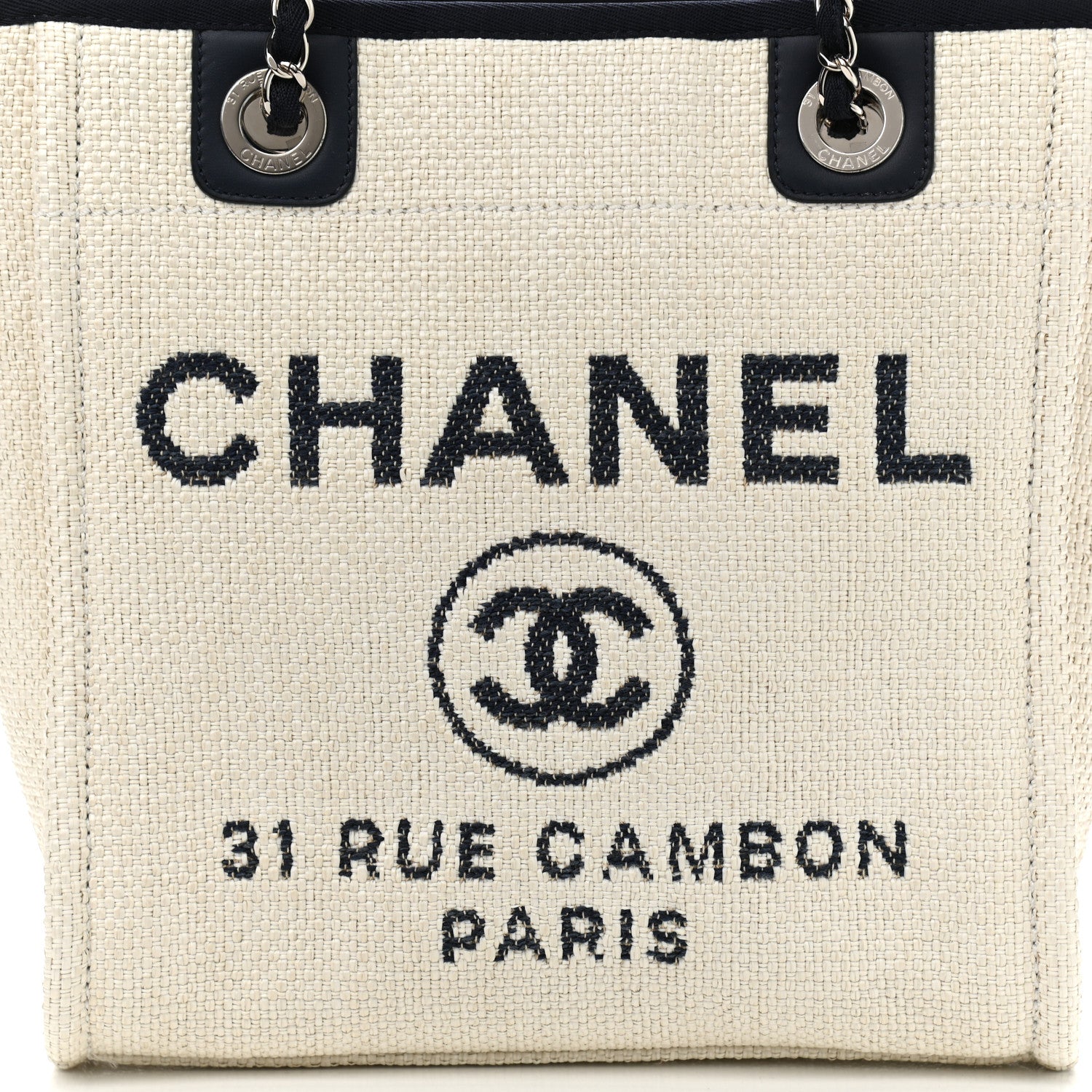 Chanel Mixed Fibers Mini Deauville Tote White 10 of 10