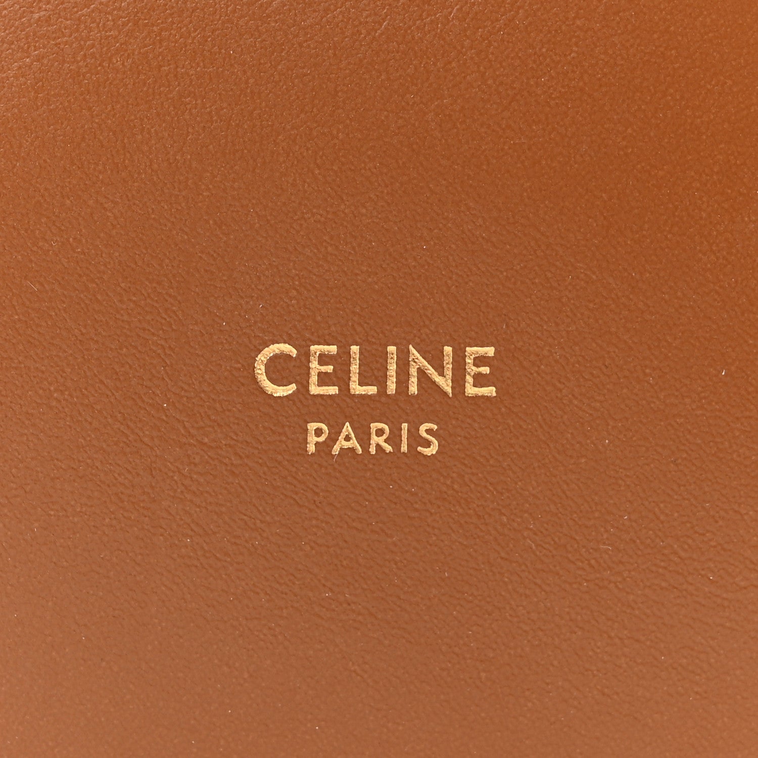 Celine Canvas Calfskin Triomphe Embroidered Bucket Bag Fox Red 6 of 11