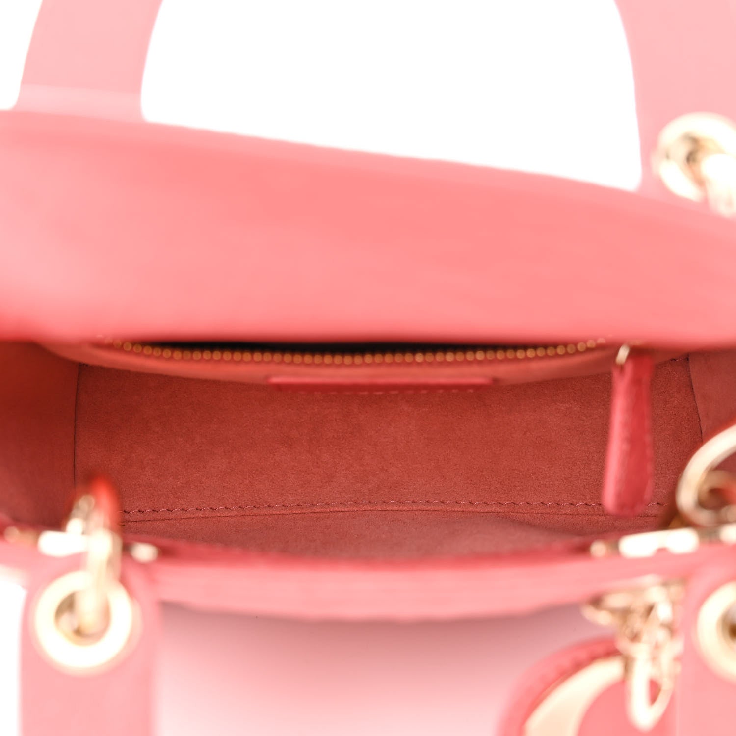 Christian Dior Ostrich Mini Lady Dior Pink 5 of 10