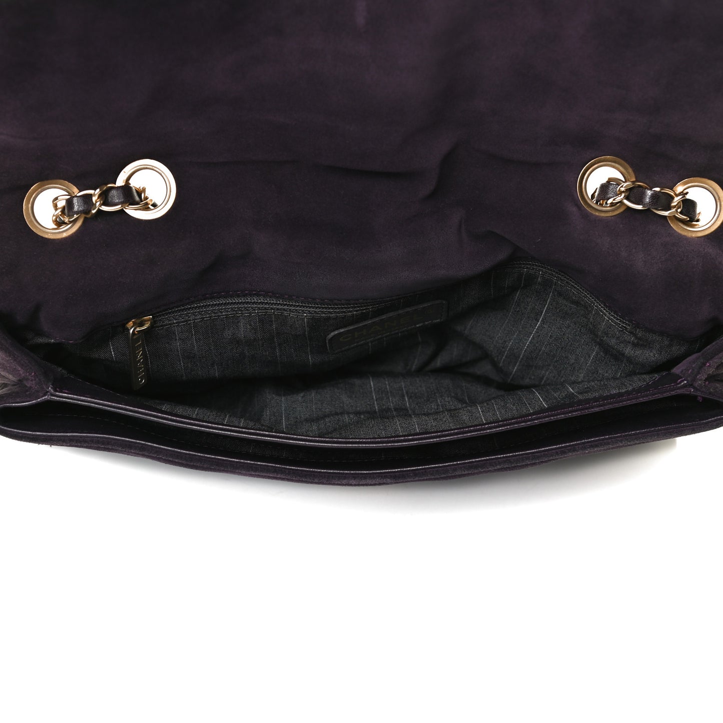 Suede Union Jack Jumbo Mademoiselle Flap Purple