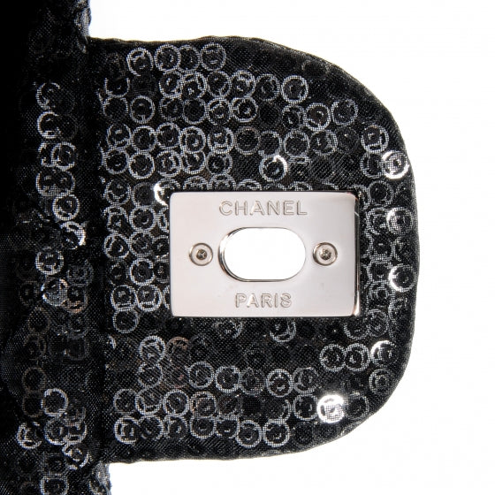 Chanel Hidden Sequin Maxi Flap Black 8 of 8