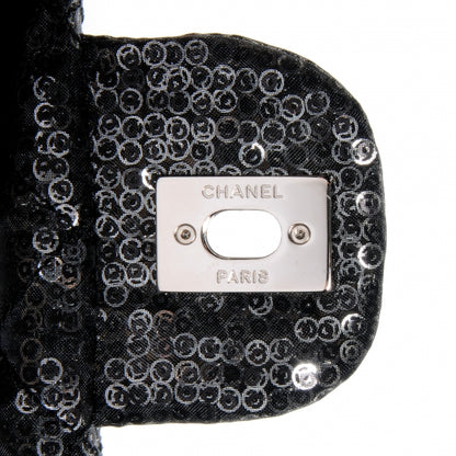Chanel Hidden Sequin Maxi Flap Black 8 of 8