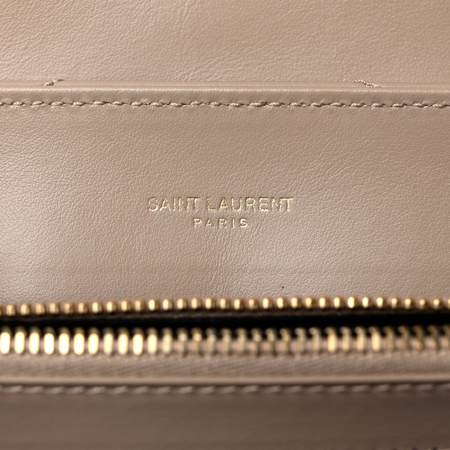 Saint Laurent Calfskin Y Quilted Monogram Medium Loulou Chain Satchel Dark Beige 6 of 10