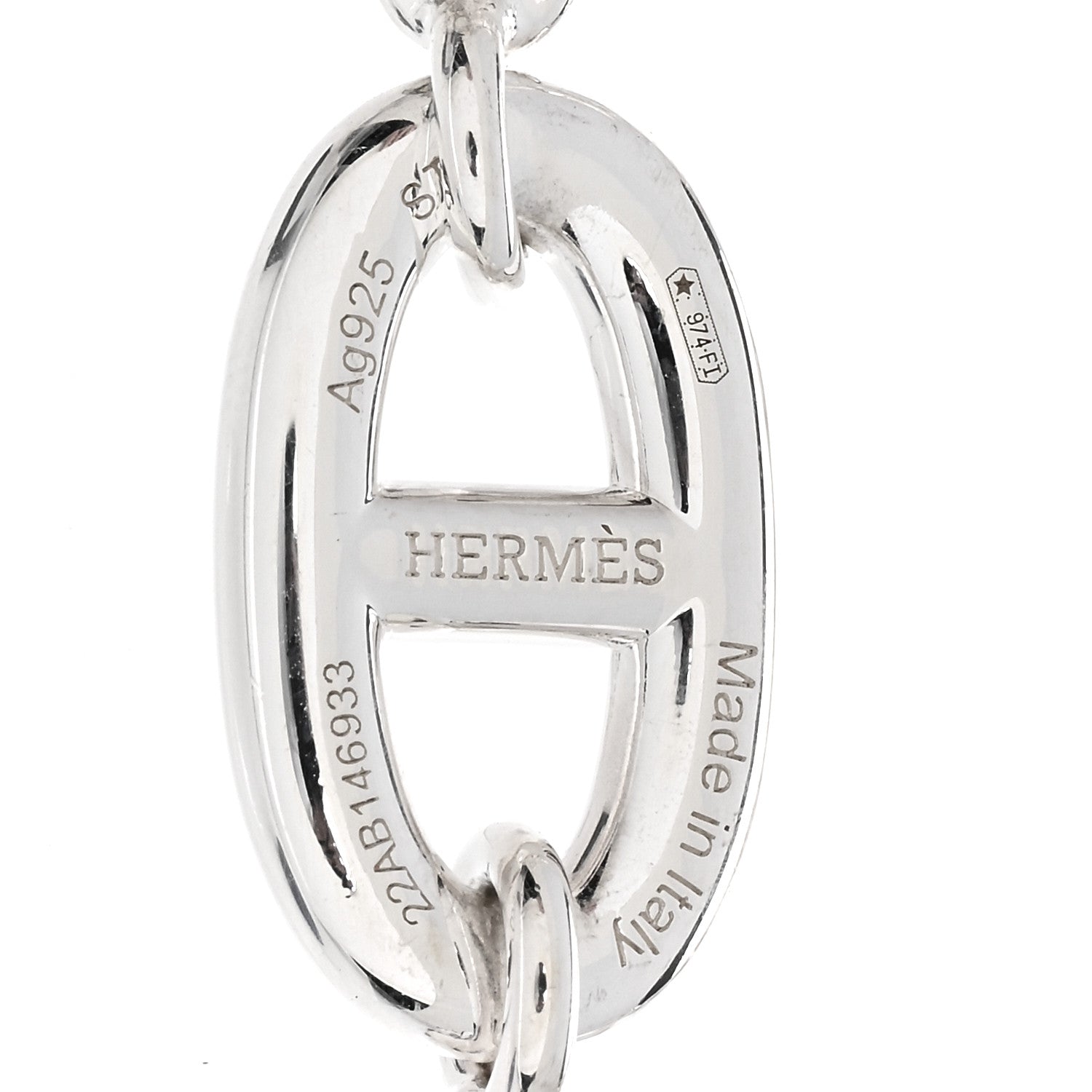 Hermes Sterling Silver Farandole Bracelet ST 3 of 4