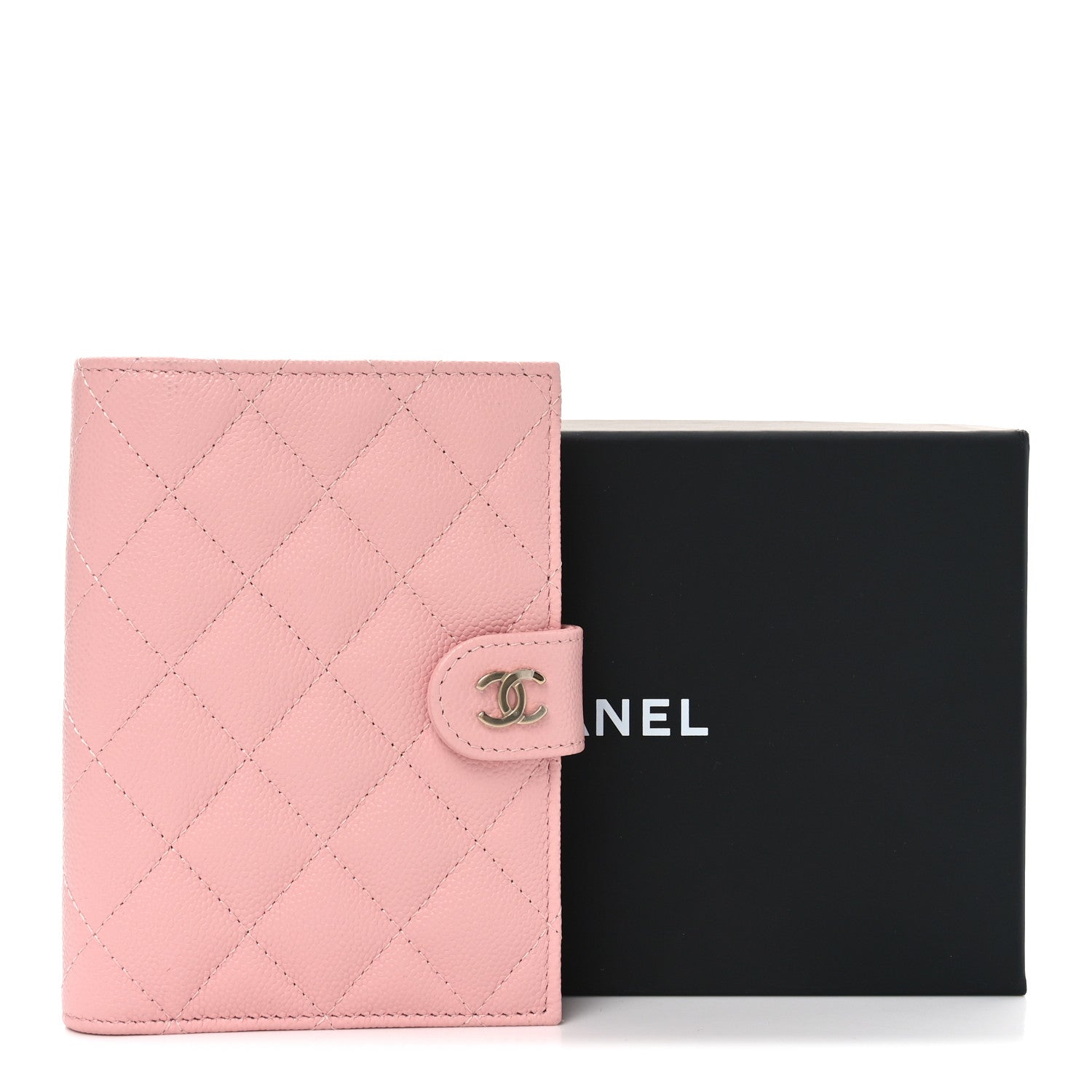 Chanel Caviar Quilted Passport Holder Pink 8 of 8