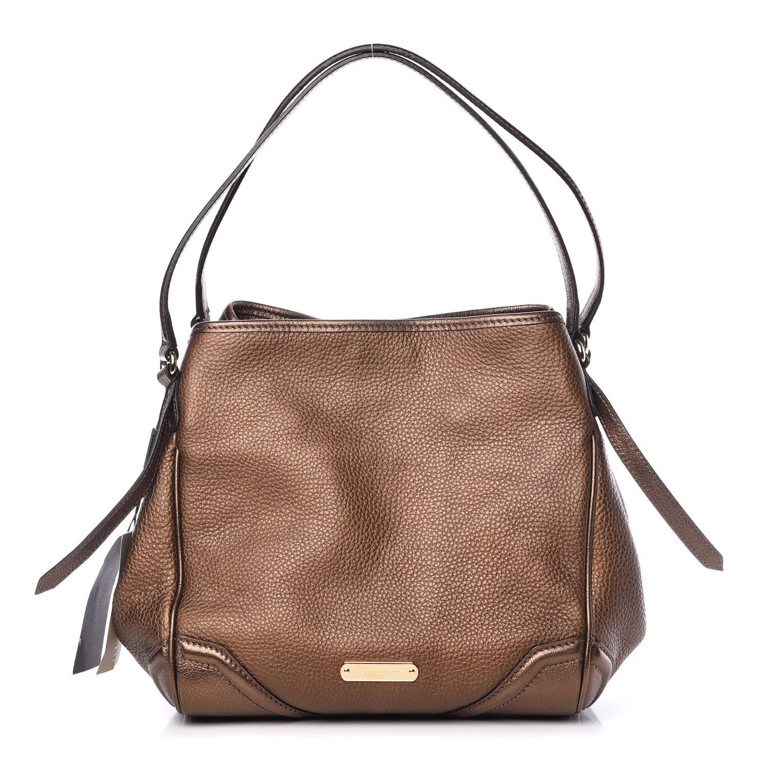 Burberry Grainy Calfskin Small Canterbury Tote Antique Gold 1 of 11